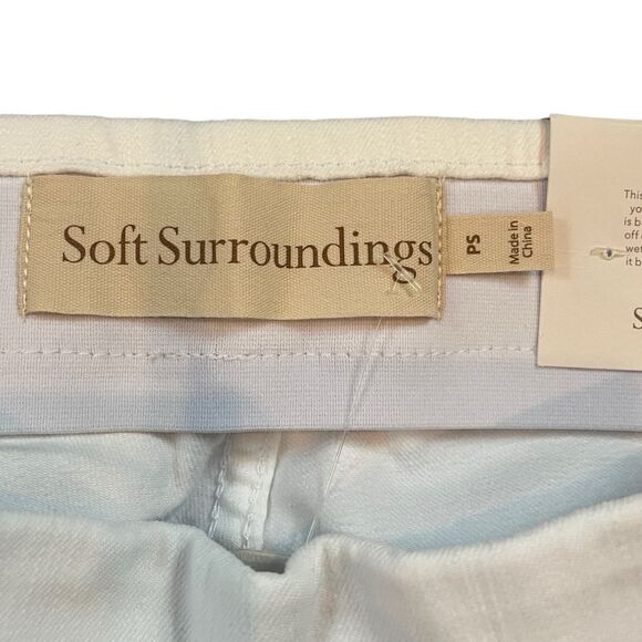 Soft Surroundings Straight Leg Pull On Ultimate Denim Relaxed White Jean Size PS - Picture 7 of 14